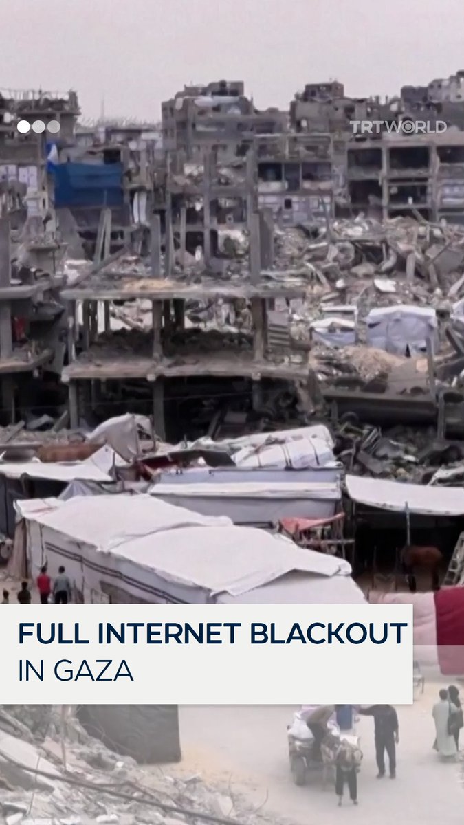 Israel has imposed a full internet blackout in Palestine’s Gaza, thwarting all services amidst its endless genocidal war on the besieged enclave