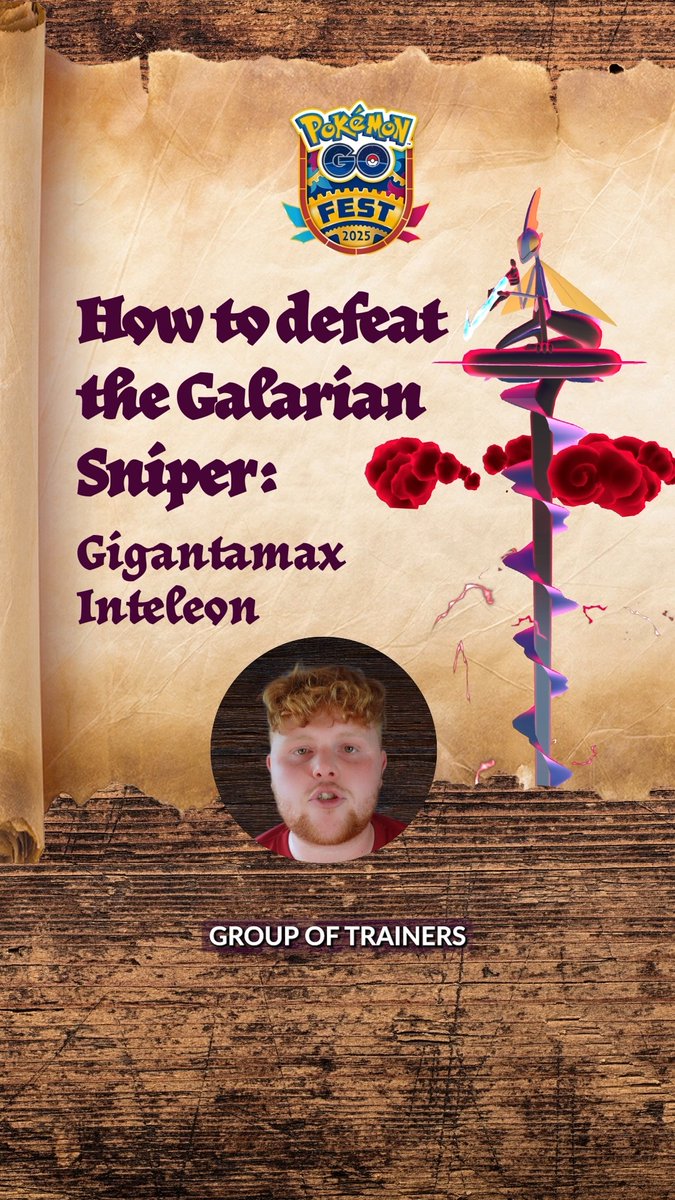Seek ye Gigantamax Inteleon? Mark these tips well, and let no sly move escape thee! 🎯💧 #PokemonGOFest2025