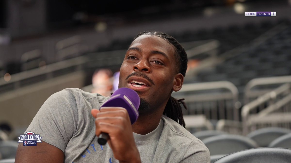 🏀 #NBAextra 😆⚽ Quand Lu Dort et Remi Reverchon parlent foot ! 💬 "J'étais un gros fan de Didier Drogba alors Chelsea c'était mon équipe quand j'étais jeune"