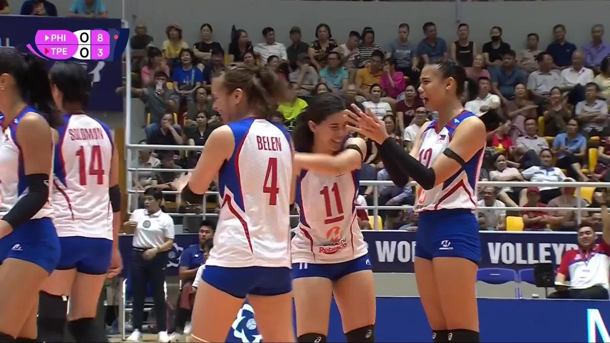 I KNOW, BLOCKER RYT? 🔥 Bella Belen continues to dominate at the net with back-to-back kill blocks in the opening frame for Alas Pilipinas against Chinese Taipei in the 2025 AVC Women’s Volleyball Nations Cup! #AlasPilipinas #AVCNationsCup