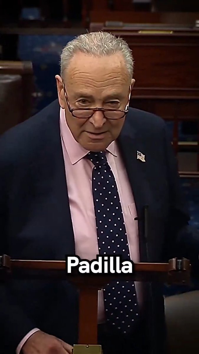 WATCH: Senator Chuck Schumer demands answers and calls for an immediate investigation of Senator Alex Padilla’s forcible removal and manhandling by federal agents.
