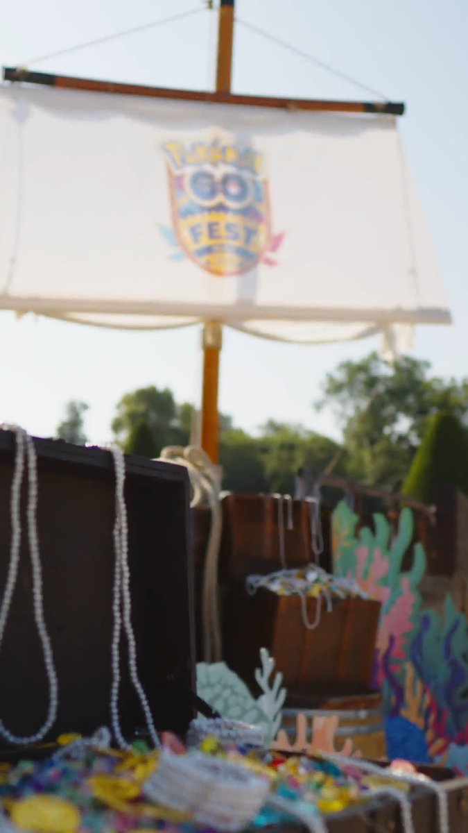 Ahoy, Trainers! โ๏ธ Set sail for the Sunken Treasure habitat at #PokemonGOFest2025 in Paris, where Pokรฉmon like Totodile, and Carbink await beneath the waves! ๐
