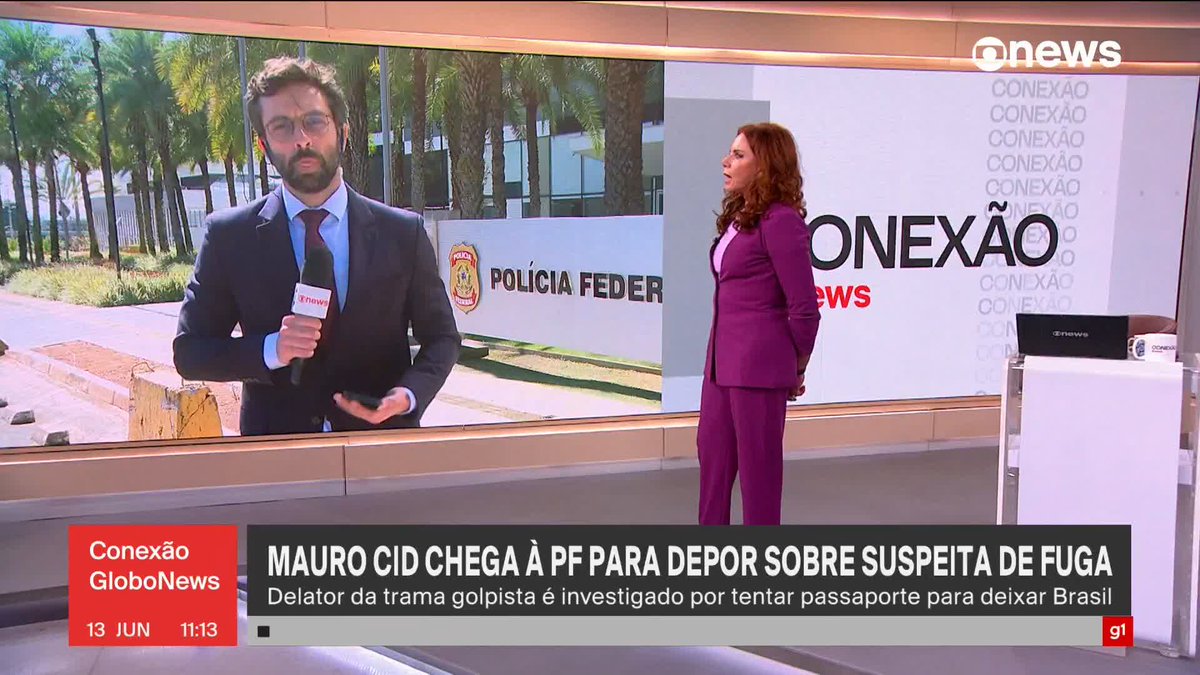 Mauro Cid chega à PF para depor sobre suspeita de fuga; delator da trama golpista é investigado por tentar passaporte para deixar o país. #ConexãoGloboNews ➡ Assista à #GloboNews: