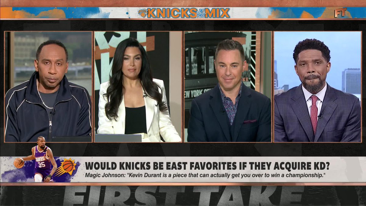.udonishaslem doesn't believe KD to the Knicks would make them the favorites in the East 😯