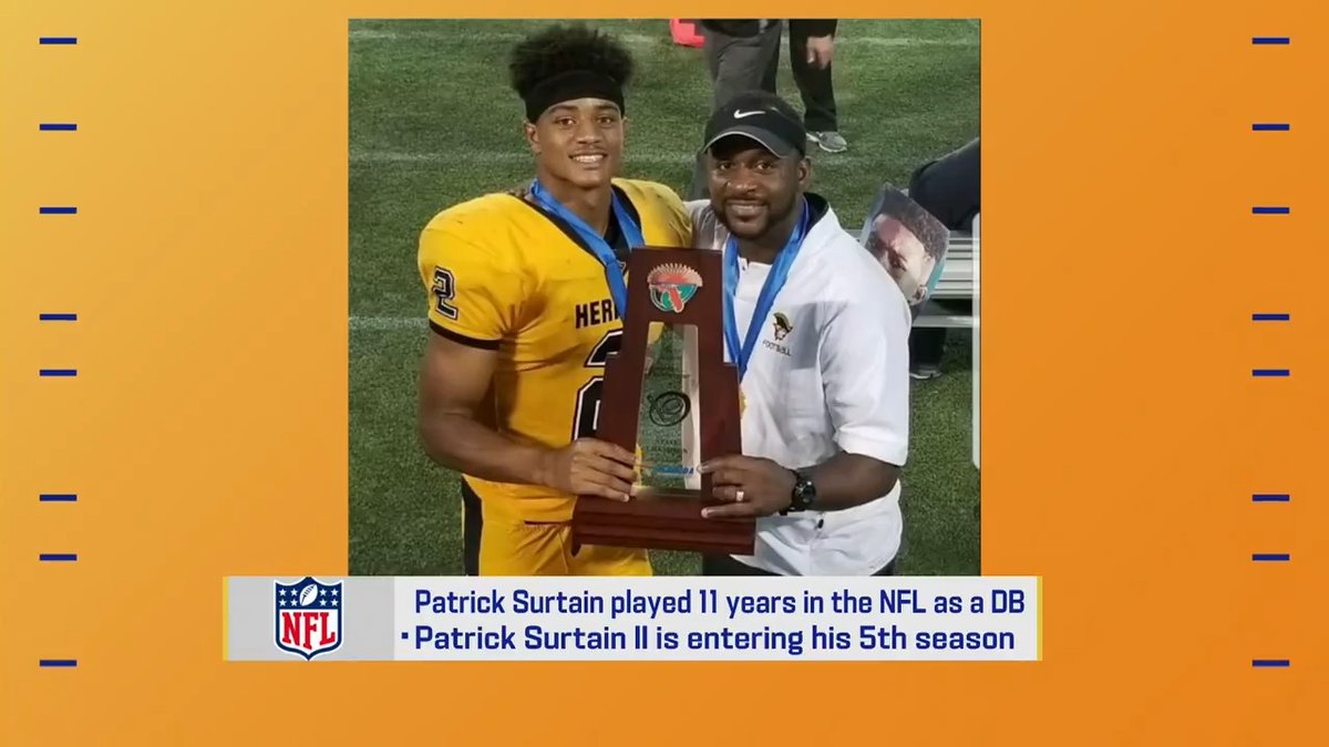Pat Surtain on watching his son Patrick Surtain come into his own in the league over the last 5 years 🙌