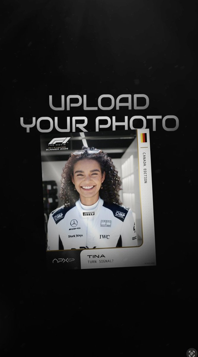 Do you have what it takes to join Team APXGP? Join the team and create your very own digital trading card with new cards each week. Buy tickets to #F1TheMovie through @fandango for a premium card! Only in theaters June 27.
