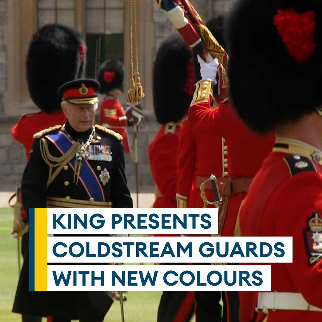 What does it feel like when the King mentions you by name?👑 That is what happened to Lieutenant Max Martin, who will be carrying new Colours at the King’s birthday parade - he told BFBS Forces News that there is 'extra pressure not to get it wrong'💂 🔗