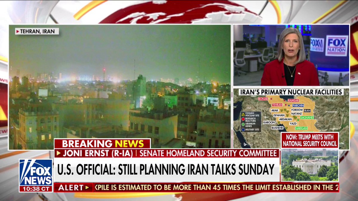 “We stand shoulder to shoulder with Israel.” Joni Ernst warns Iran is nearing nuclear capability, saying Israel had no choice but to act. “There should be absolutely no enrichment of uranium — period.”