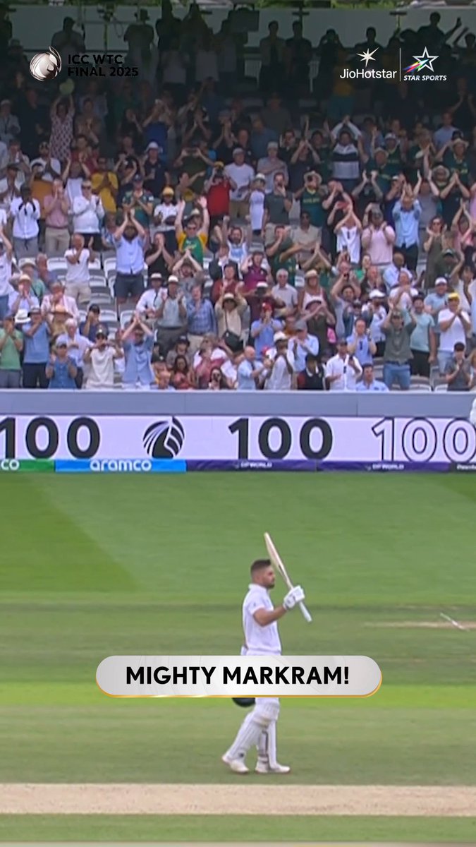 MARKRAM - FIRST SOUTH AFRICAN PLAYER TO SCORE A HUNDRED IN ICC FINAL 🤯👑