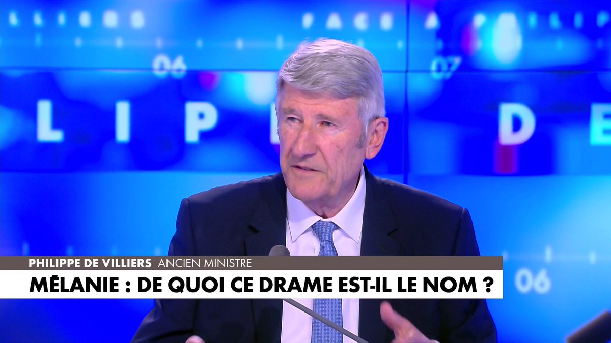 Philippe de Villiers réagit à la mort de Mélanie : «La réponse du gouvernement est pathétique» dans #FaceaPhilippeDeVilliers