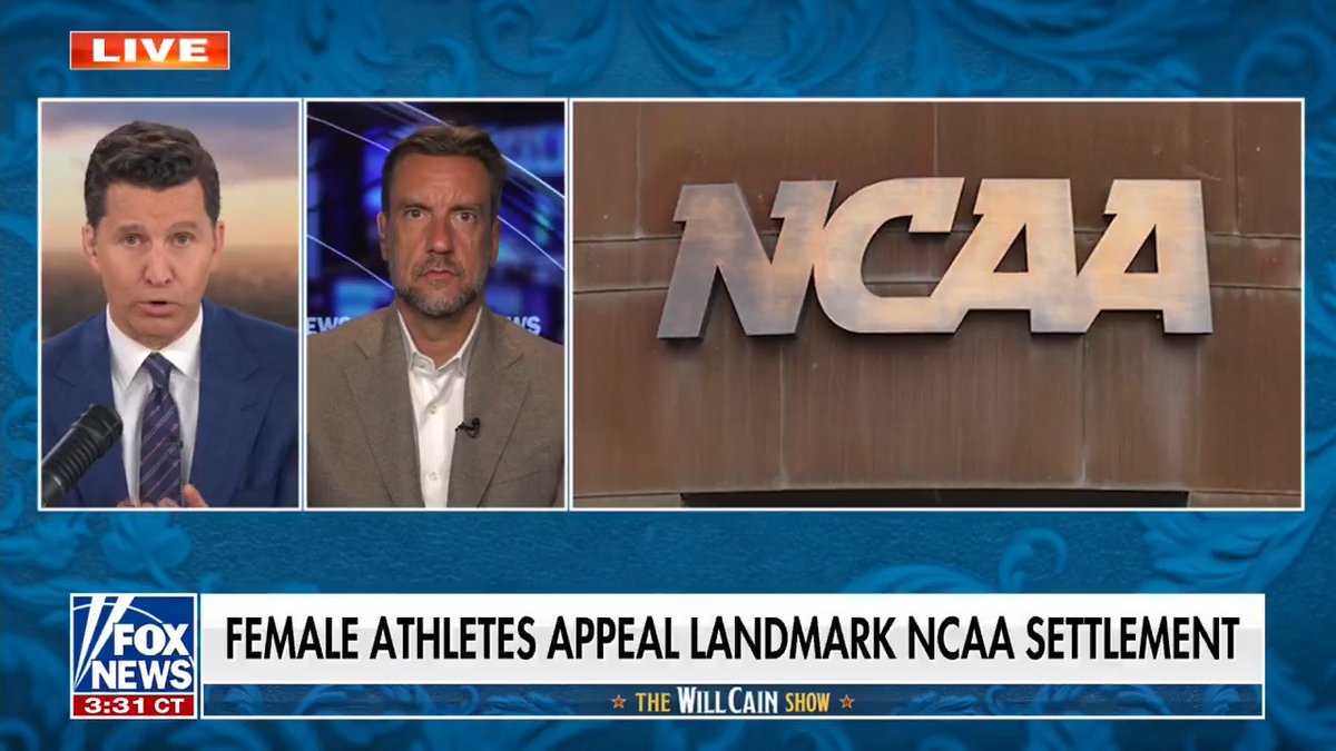 LANDMARK NCAA SETTLEMENT CHAOS Female athletes are appealing the NCAA’s $2.8B backpay deal. Total disaster. Clay Travis: “We’re in for years of legal uncertainty." Welcome to the new era of college sports: chaos, lawyers &amp; confusion.