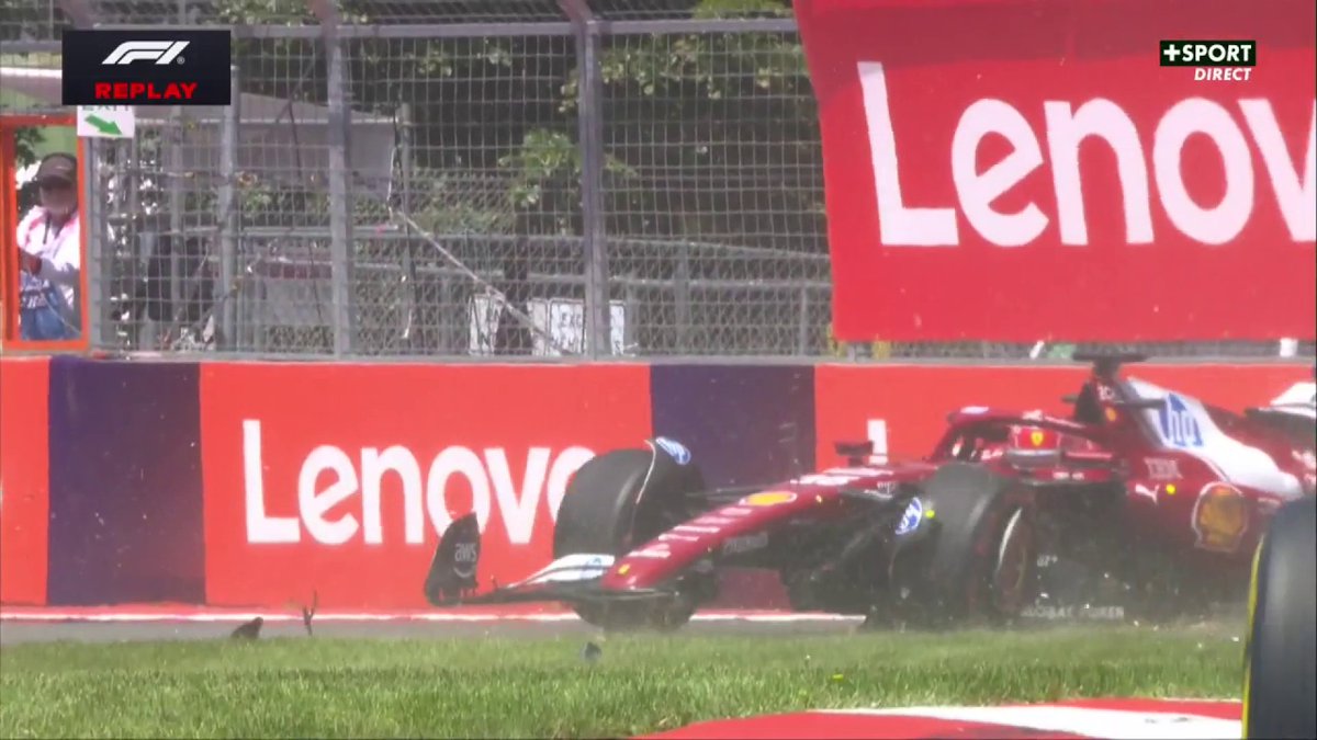 🔙 REPLAY 🔙 L'accident de Charles Leclerc dans cette première partie d'essais libres 😬 #F1 #CanadianGP