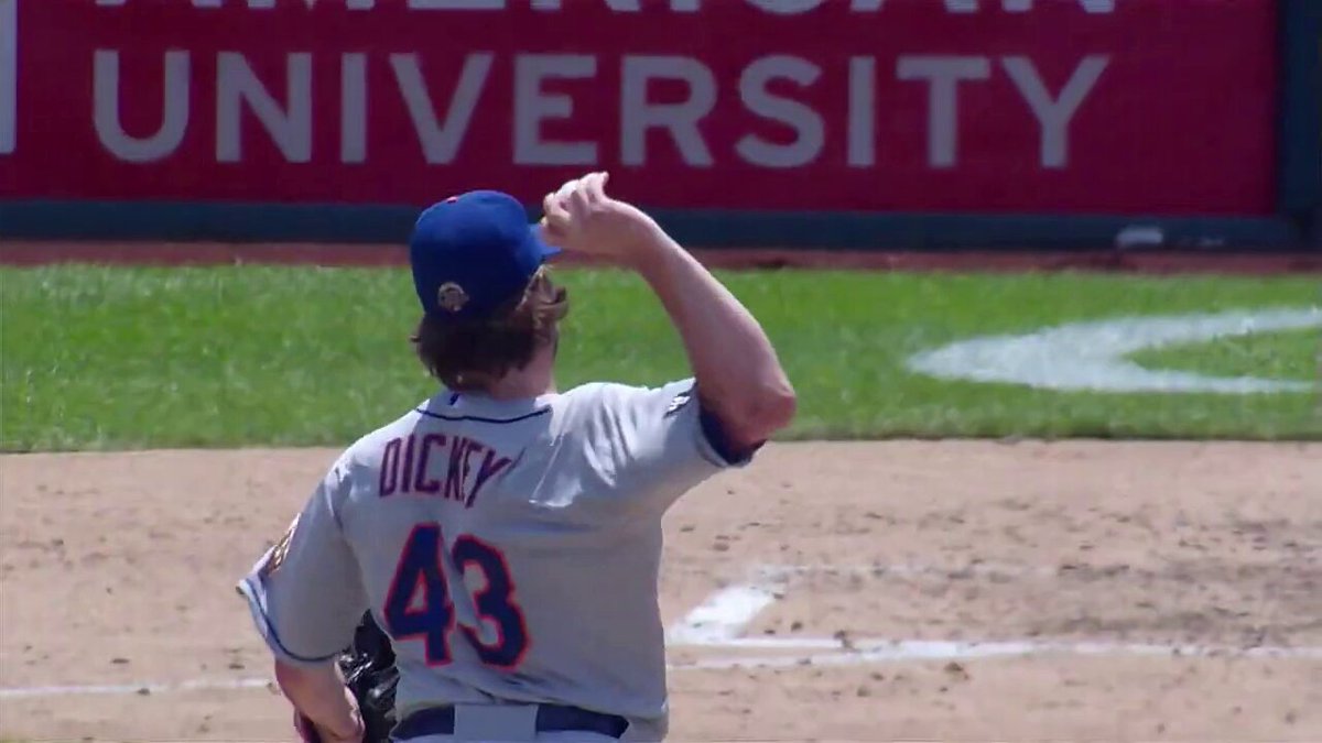 R.A. Dickey won the National League Cy Young Award in 2012 without throwing a single pitch faster than 87 MPH.