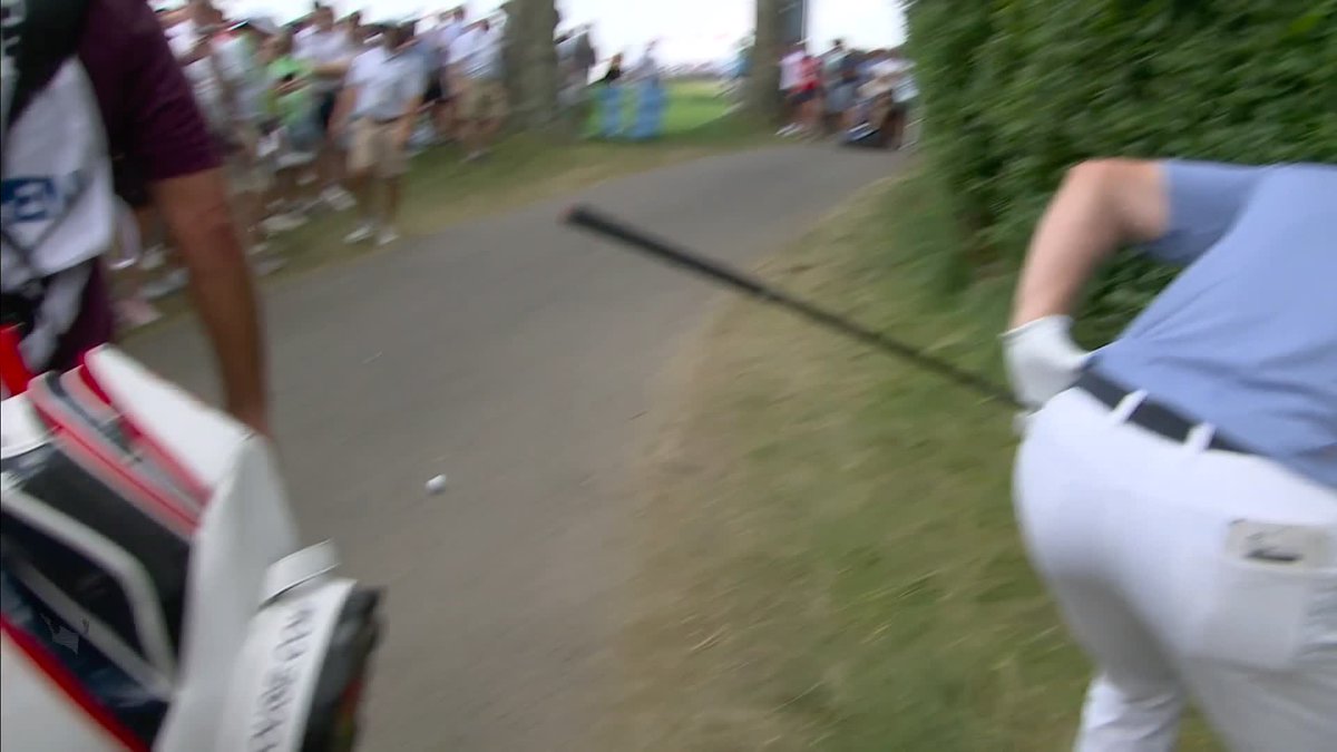 Justin Rose looking up at the tree he hit as his ball goes tumbling down the cart path behind him is the most relatable shot he’s ever hit 😂😂😂