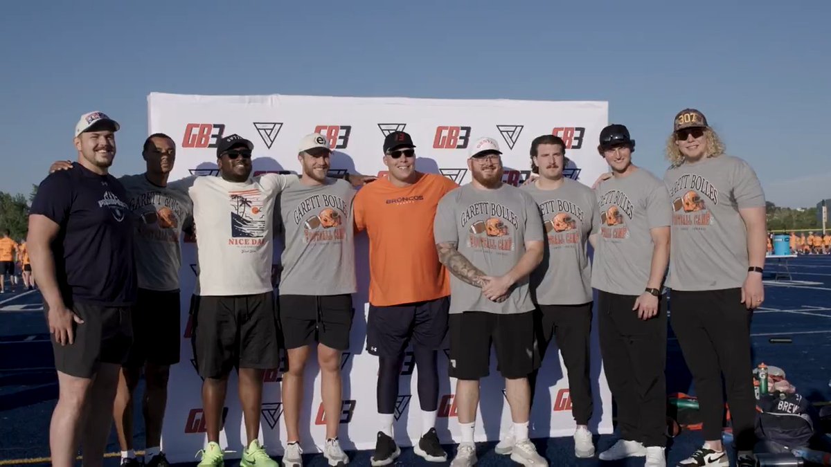 Finishing strong and getting better 💪 A look back at Garett Bolles's first youth football camp in Denver: