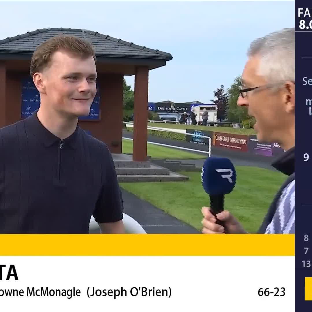 🗣️ "It's hard to believe - she was my first winner." Duckadilly was Daniel McLoughlin's first winner under Rules & she preserved her unbeaten record with an impressive win FairyhouseRacecourse this evening Good stuff from the 23-year-old winning trainer 👇🏻
