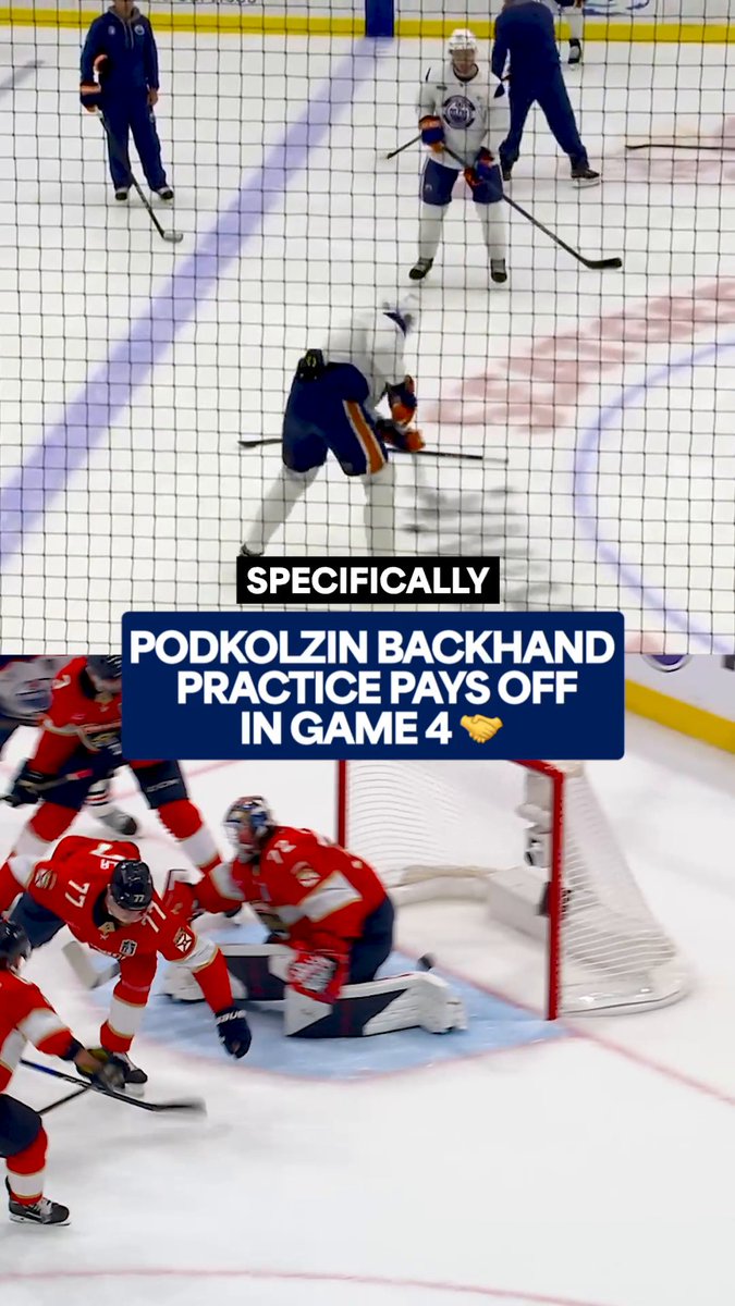 Practice makes perfect... 🤭 Catch Game 5 of the #StanleyCup Final between the Florida Panthers and Edmonton Oilers TOMORROW at 8p ET on @sportsnet!