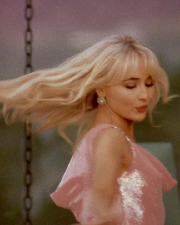 Sabrina Carpenter stuns for Versace.