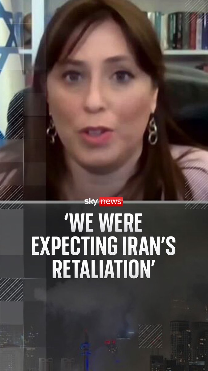 Israel's military says "dozens of missiles" have been fired at Israel by Iran. The Israeli Ambassador to the UK, Tzipi Hotovely, says Israel was ‘definitely expecting this kind of retaliation' from Iran. 🔗