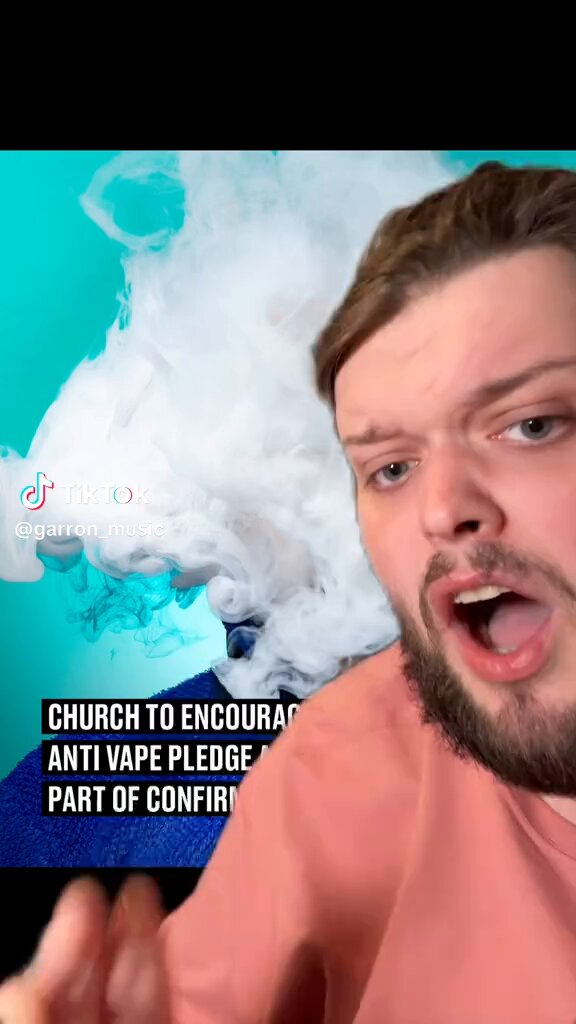 The church is encouraging young people to not vape 😂
