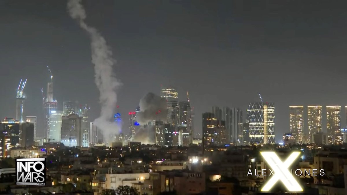 BREAKING FOOTAGE: Tel Aviv Under Attack From Iranian & Houthi Bombardment Will US Bases Be Targeted & Hit To Trigger Full War?