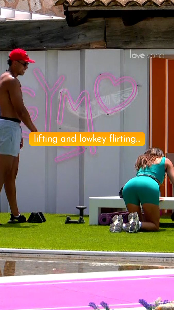 Toni’s working on her core and her crush 🤭 #LoveIsland