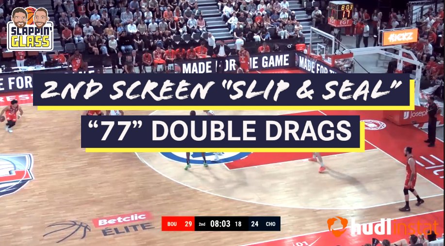 { "77" Double Drags - 2nd Screen "Slip & Seal" } Slipping out of the 2nd screen in the double drag to create space and seal out the rim help. @Hudlanalysis Fastmodel Sports