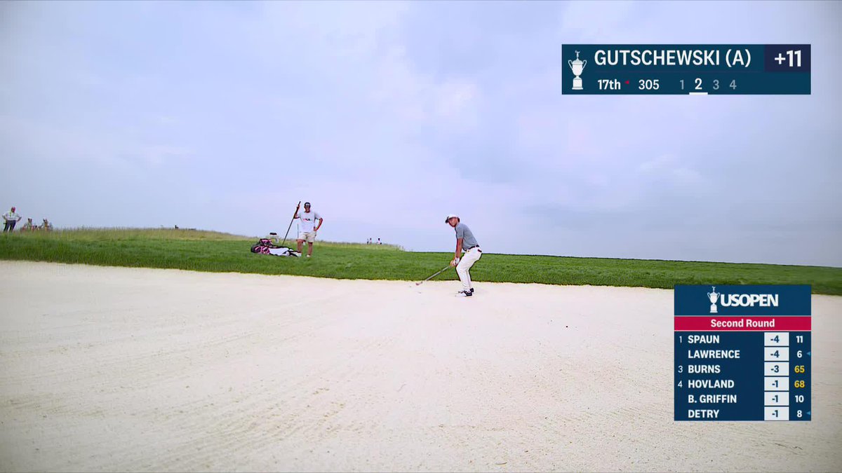 It's a double sandy! Reigning U.S. Junior Amateur champion Trevor Gutschewski with a fun par save out of two bunkers. NebGolf