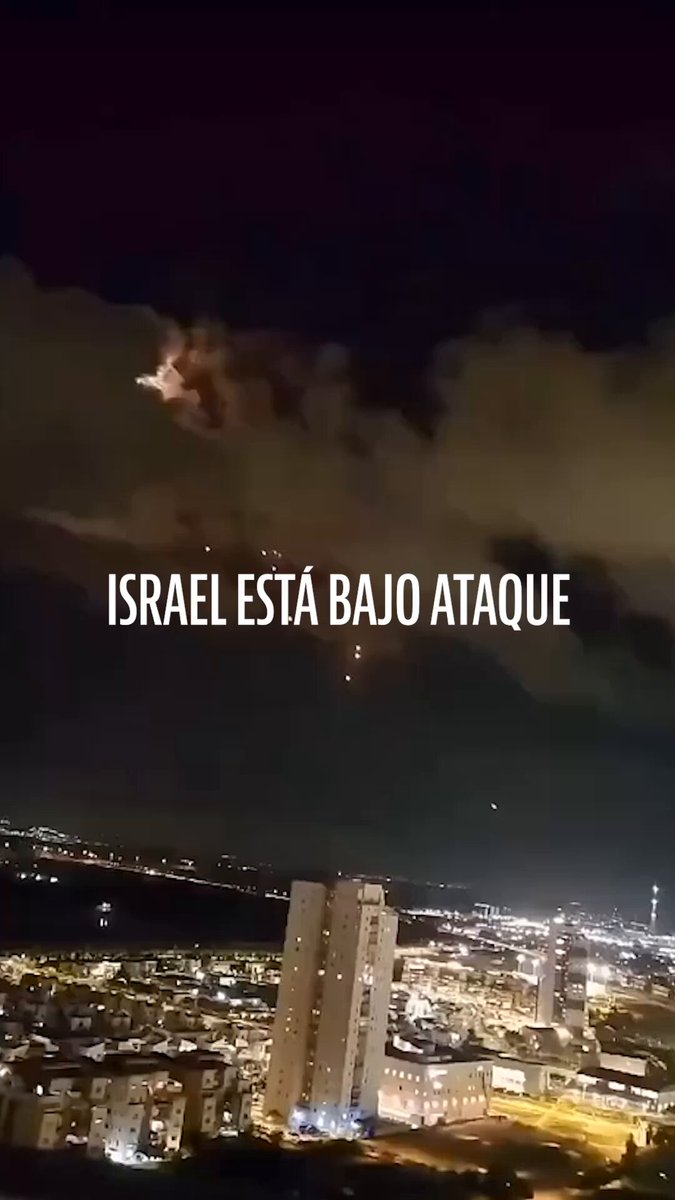 ⚠️MATERIAL SIN EDITAR: Irán ha lanzado múltiples misiles balísticos hacia Israel en las últimas horas. Las FDI no permitirán que Irán ataque a nuestros civiles.