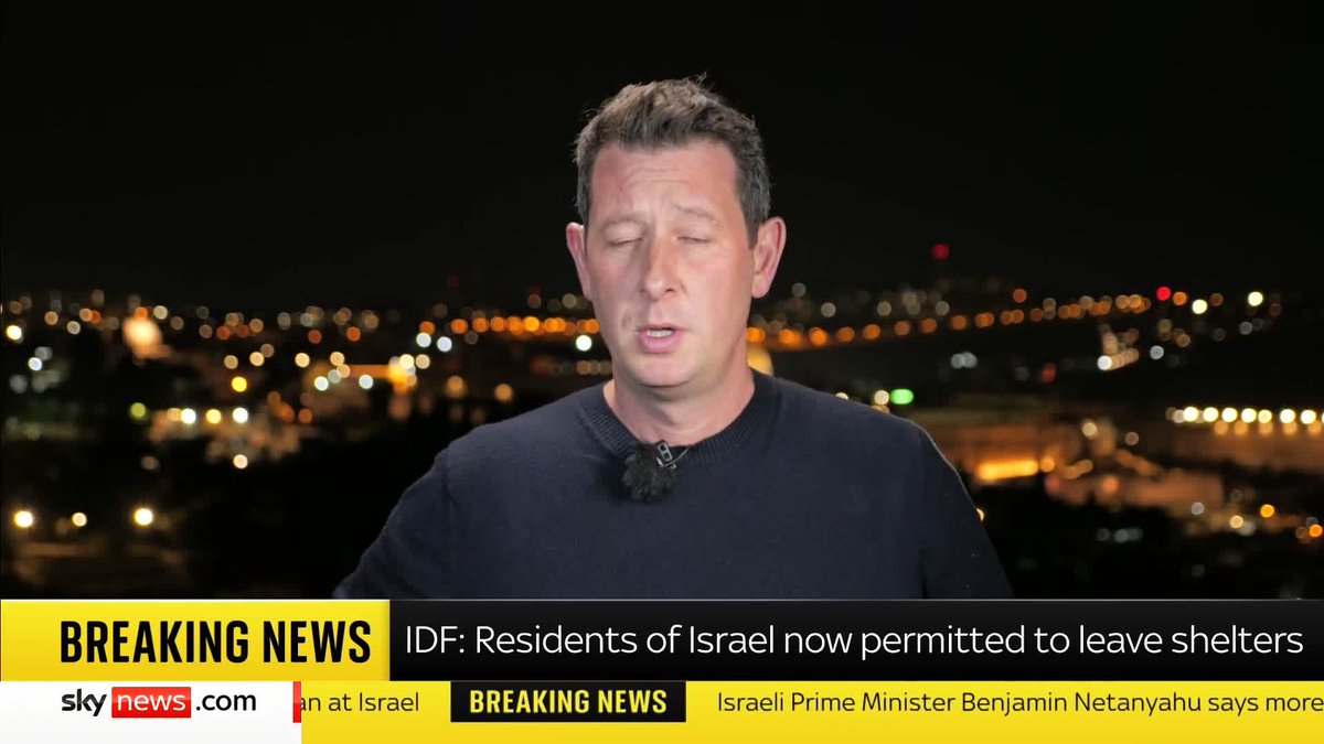 'It has been, with no exaggeration, a monumental day here in the middle east' Alistair Bunkall reports live from Jerusalem with the latest after Iran launched retaliatory strikes on Israel Live updates 🔗 📺 Sky 501, Virgin 602, Freeview 233