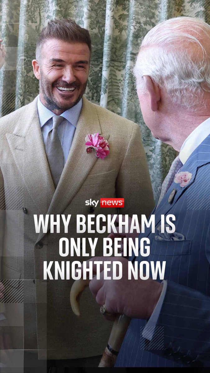 David Beckham has called it "truly humbling" and an "emotional moment" to be made a knight in the King's Birthday Honours. Sky's Katie Spencer explains why 'bad luck' means he's missed out on the honour for years.