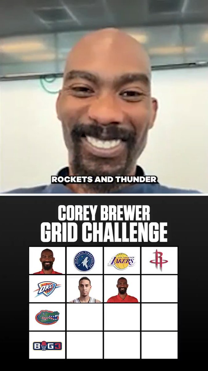 Corey Brewer has played for a lot of teams in his basketball career. Safe to say, HE DOMINATED this Grid Challenge 🔥 BIG3 returns to CBS and Paramount+ this Saturday (6/14).