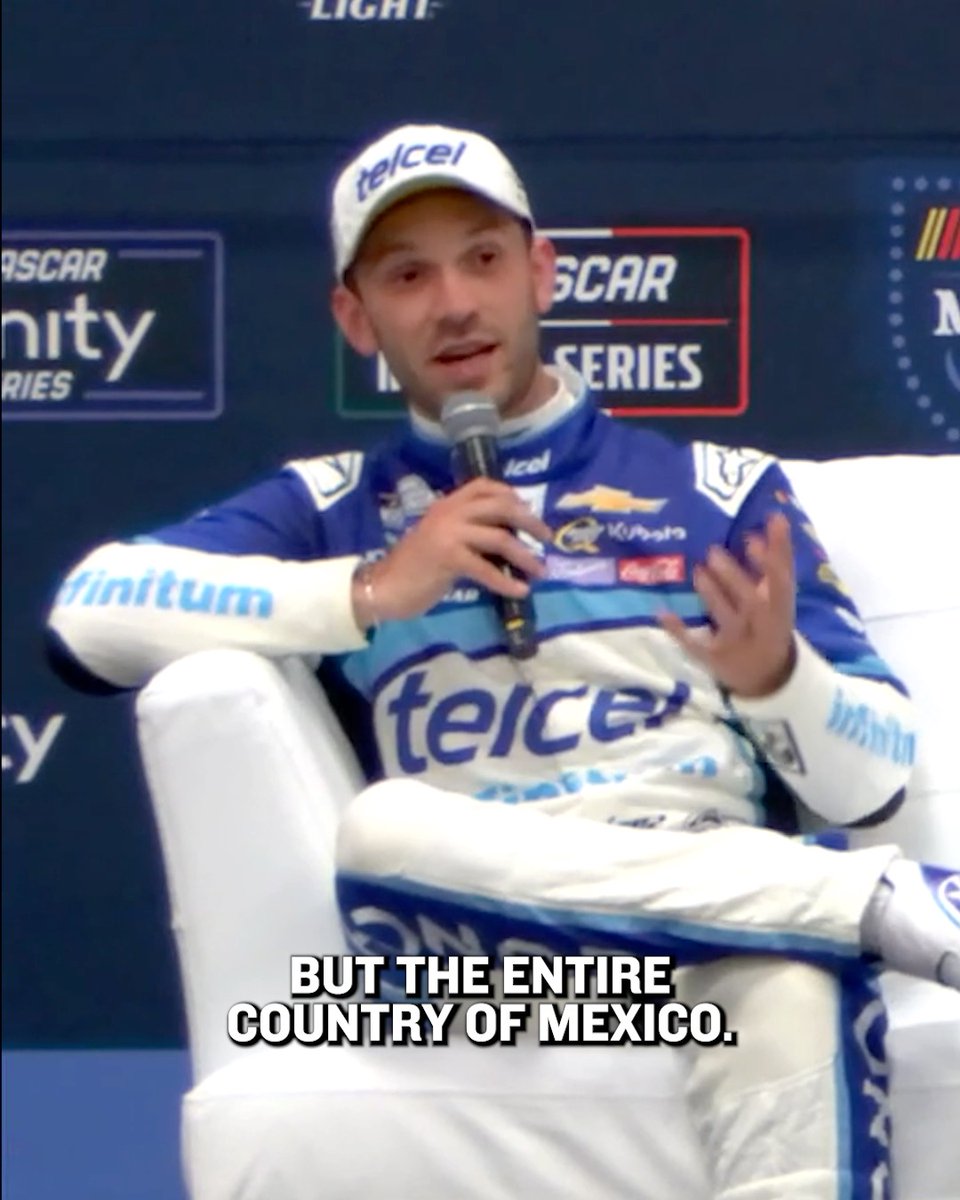"We're making history right now, together." Daniel Suárez on NASCAR racing in his home country.