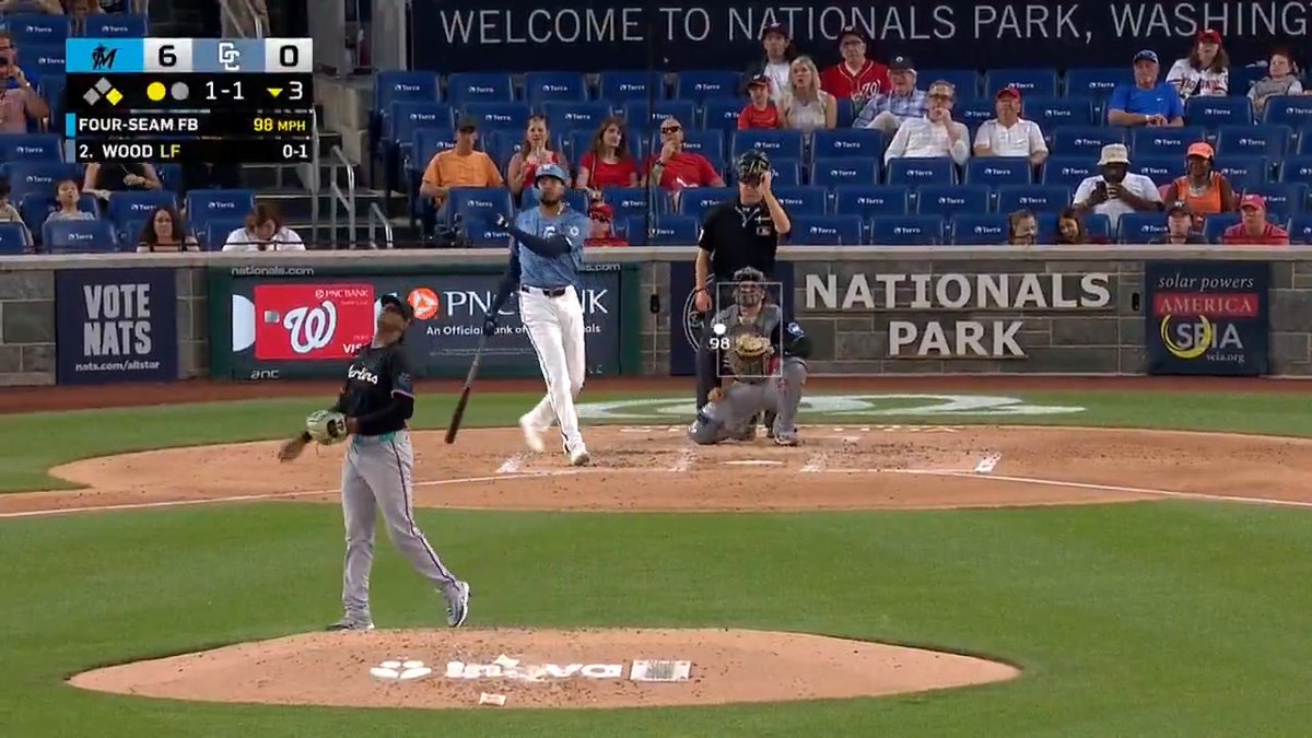 James Wood sends a baseball 451 feet 😳 Do you want to see him at the All-Star Game? ➡️
