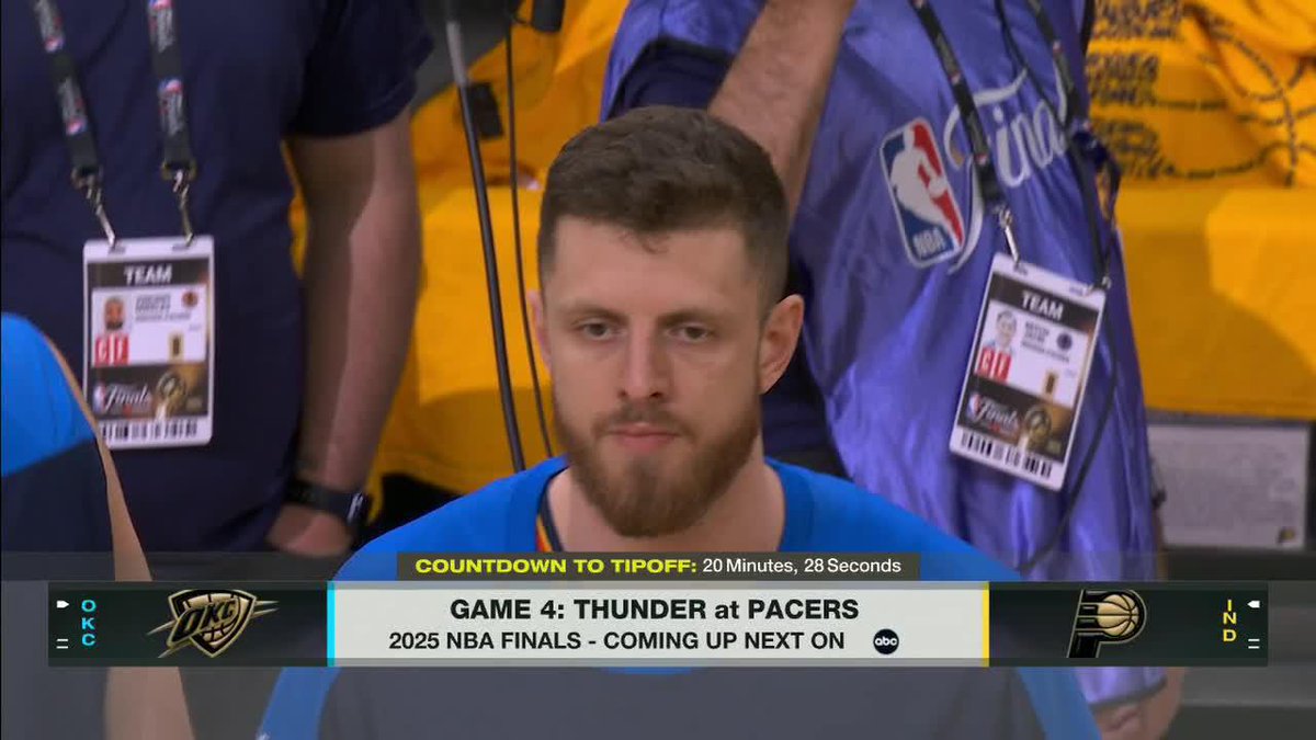 The Thunder are going back to their double big starting lineup 👀 📺 #NBAFinals Game 4 | 8:30 PM ET on ABC