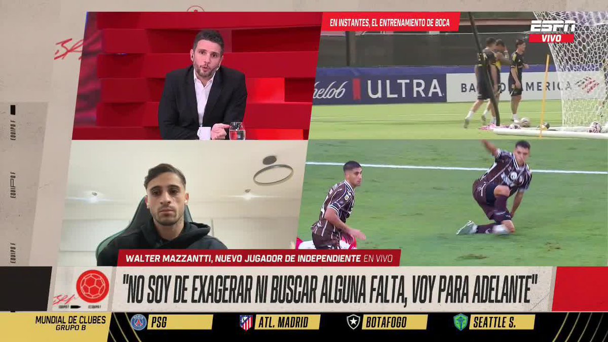 🗣️"Te buscaron de Boca y Racing? Si, pero Boca hoy es un caos y Racing está en un periodo de transición. Elegí a Independiente porque es el equipo que mejor juega y vengo a ganar todo" contó un entusiasmado 'Garrapiñada' Mazzantti.