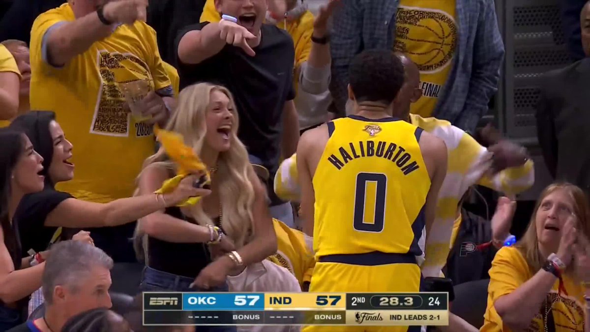 HALIBURTON HEROICS IN THE 2ND QUARTER 🍿 #NBAFinals