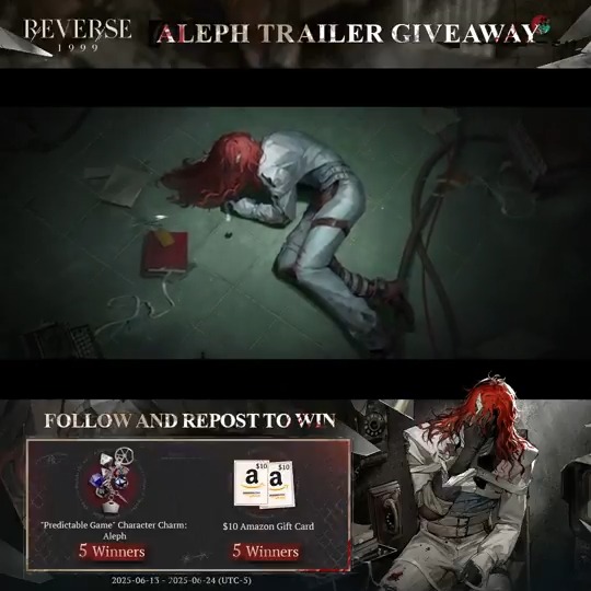 Aleph Trailer - Fractured Consciousness | Reverse: 1999 The phone rings, endless, streaming. [Giveaway Rules] 1.Follow Reverse: 1999 | Version 3.4 Available Now 2.RT trailer before June 24th HD: DL: #Reverse1999Ver2ꓸ6 #Aleph