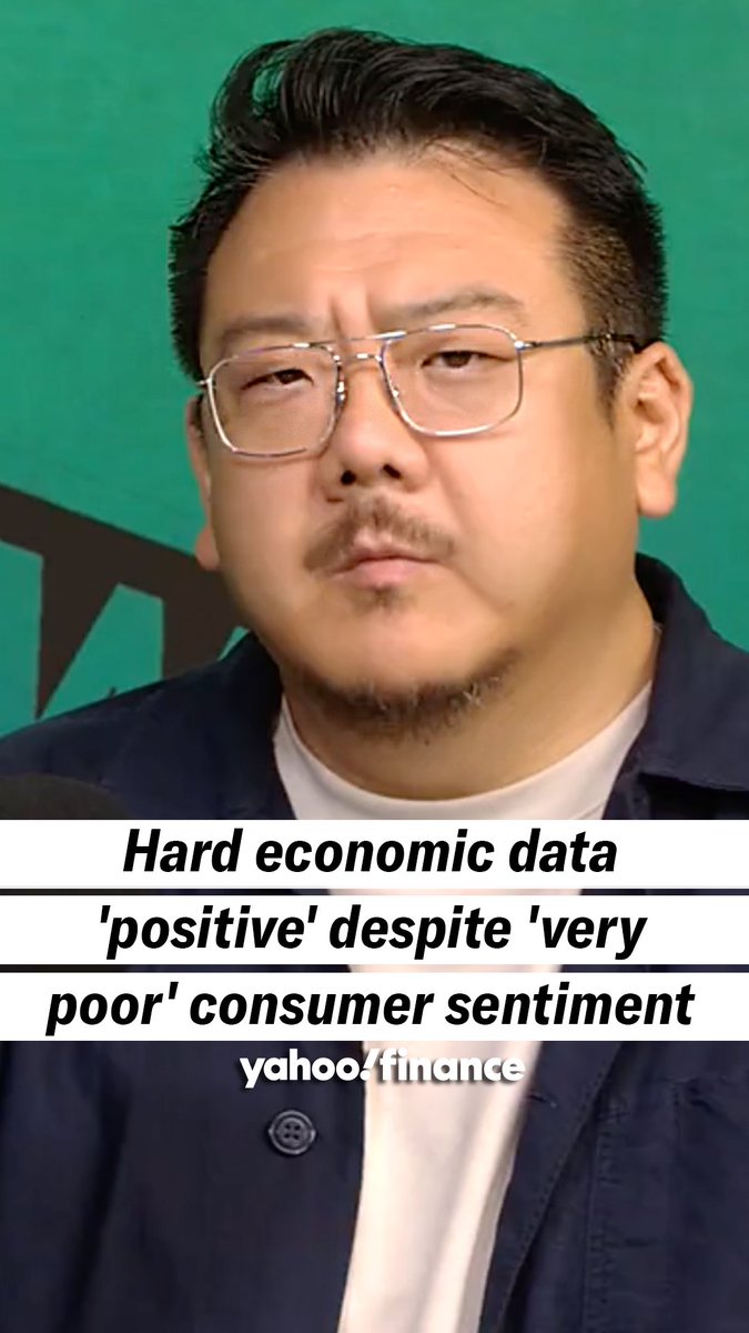 Hard economic data is "positive" despite "very poor" consumer sentiment, says editor Sam Ro 📈. More Opening Bid: