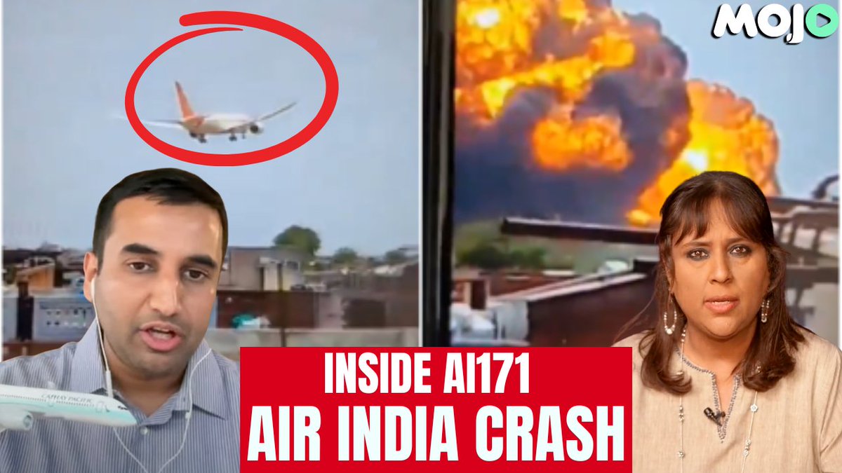 Moments after #Ai171 Crash, is the pilot being scapegoated with a certain Captain Steve across Indian channels? MUST WATCH Aerospace Engineer Aditya Paranjape on why this does NOT look like human error-"Pilot had 15 seconds to react .. no options". In full