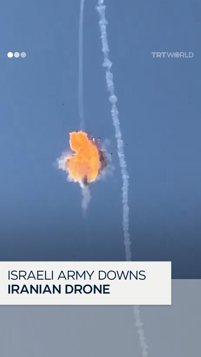 The Israeli army intercepted a drone originating from Iran in the skies over the Galilee Panhandle, northern Israel