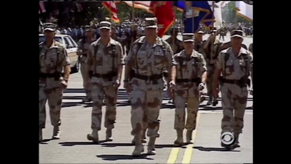 This is the 1991 U.S. Military Parade in Washington, D.C., covered by CBS News. Why can't the mainstream media report like this anymore?