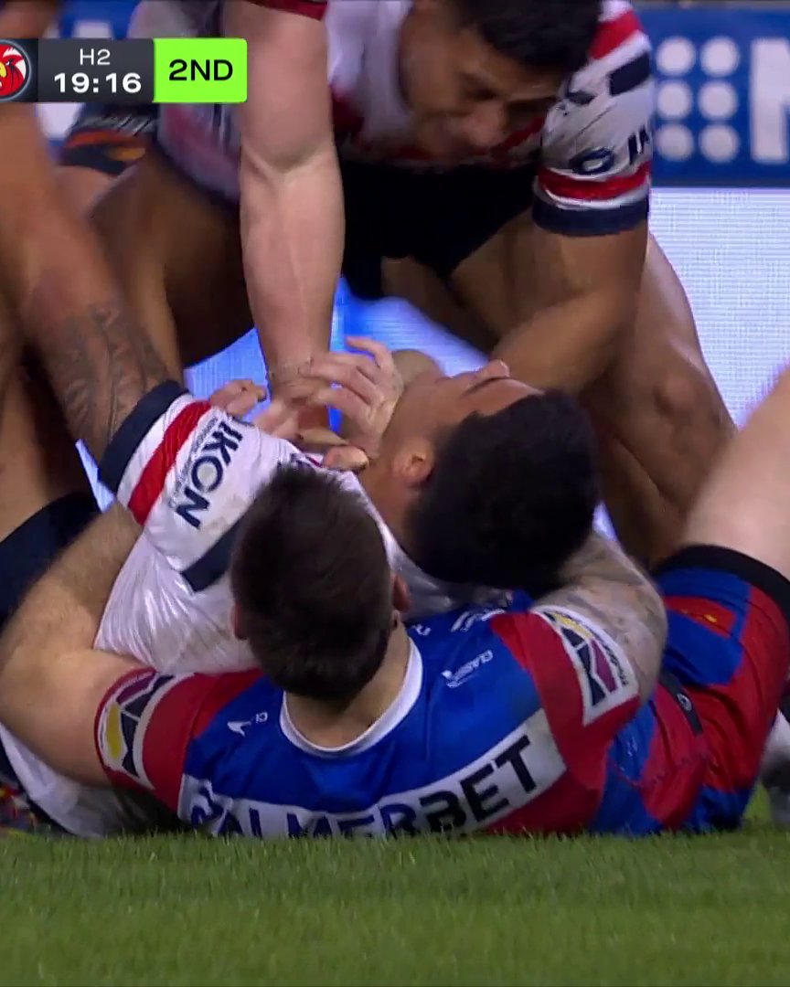 SALESI FOKETI 👏 #NRLKnightsRoosters