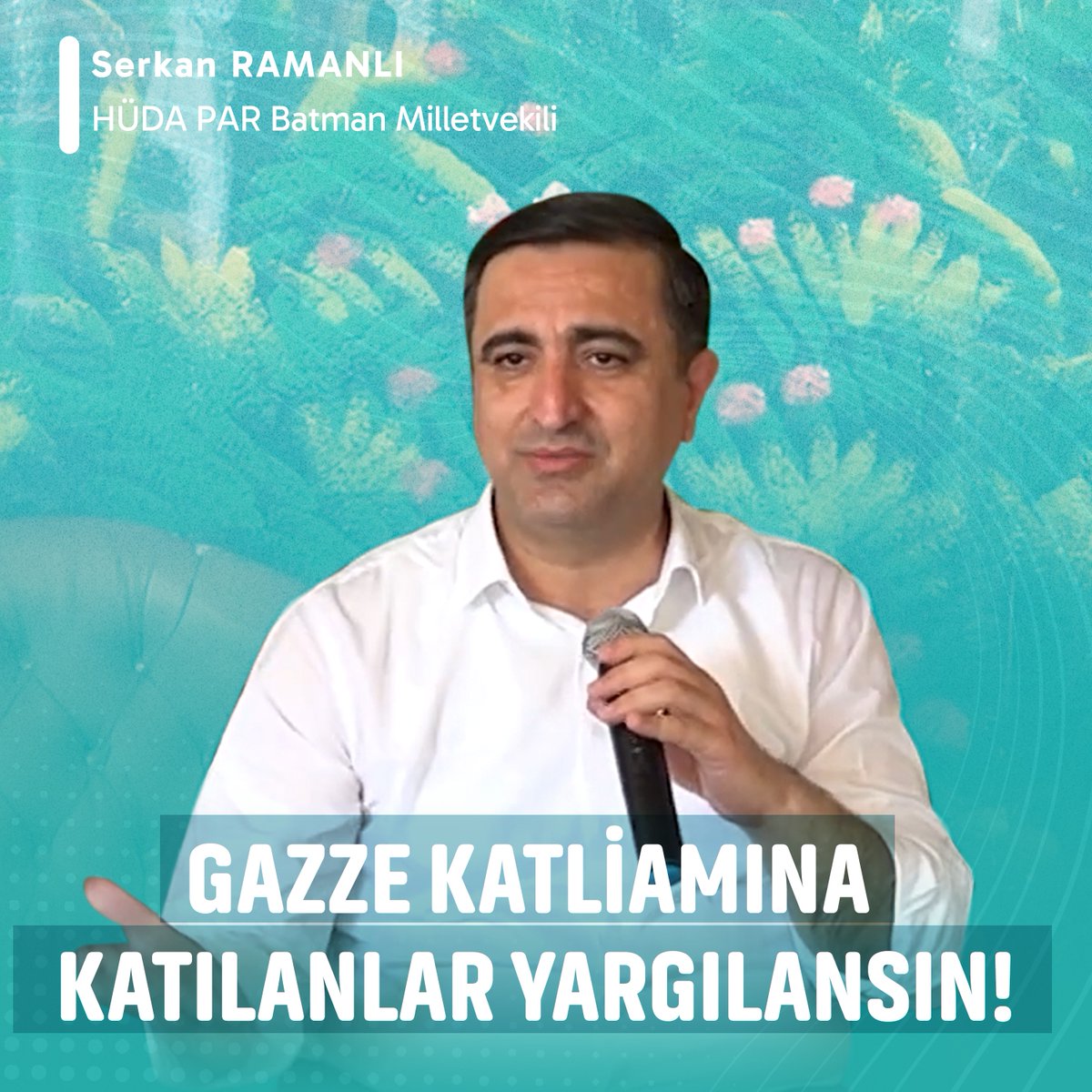 Batman Milletvekilimiz Serkan Ramanlı: Bizim pasaportumuzu taşıyıp aynı zamanda israil vatandaşı olanların, gidip israil ordusuna yazılıp Gazze katliamına karışanların yargılanması gerektiğini düşünüyoruz. #ÜlkemdeSiyonistİstemiyorum