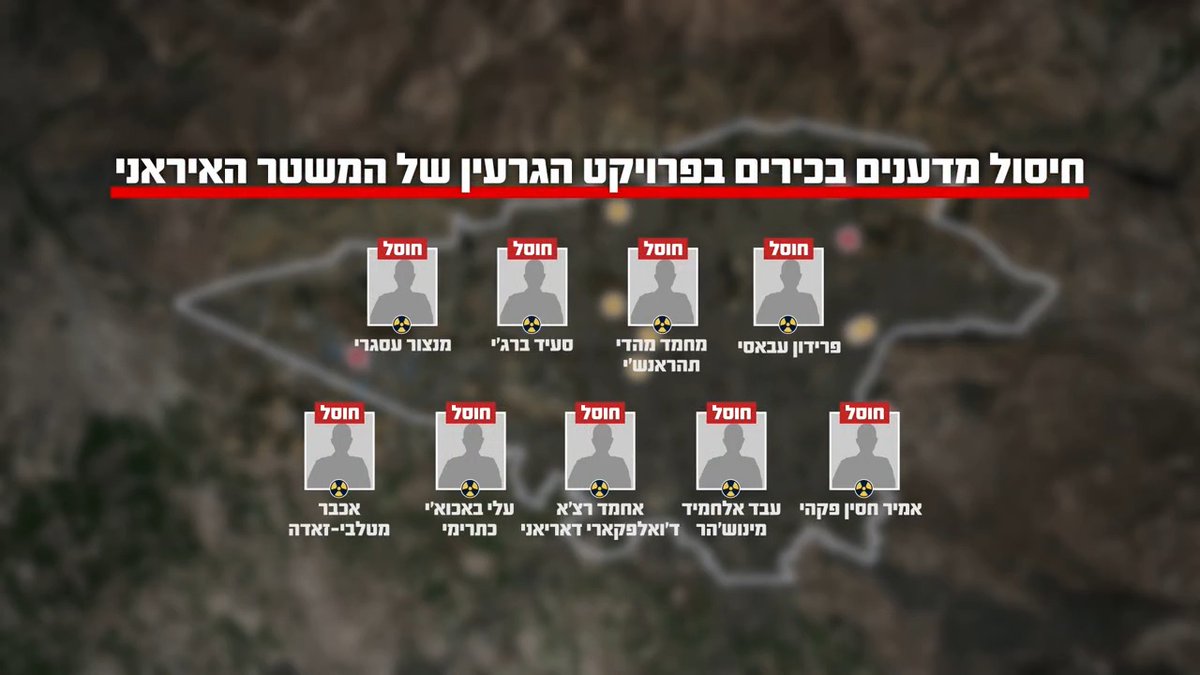 צה"ל: חוסלו 9 מדענים ומומחים בכירים בפרויקט הגרעין האיראני איתי בלומנטל 🇮🇱 Itay Blumental