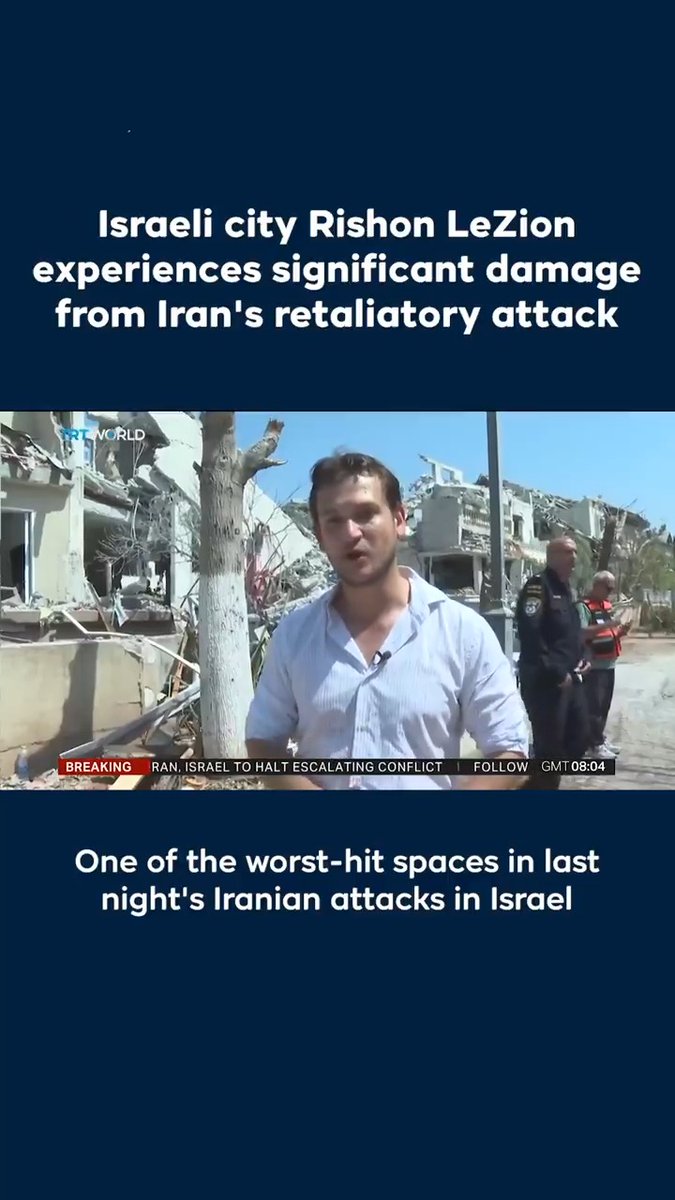 The Israeli city of Rishon LeZion sustained significant damage during Iran’s retaliatory attack on Israel in the early hours of 13–14 June
