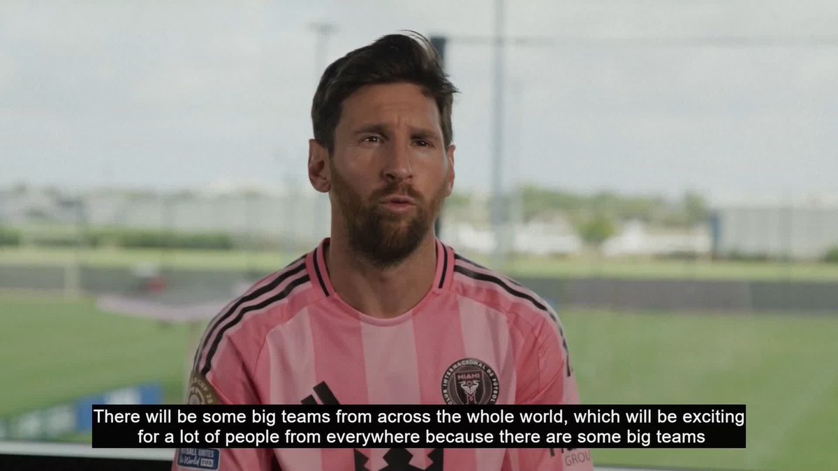 "It's a new and different tournament and I think it's an amazing opportunity" 🌍 Lionel Messi speaks ahead of the Club World Cup, in which Inter Miami face Al Ahly in the opening match 👀