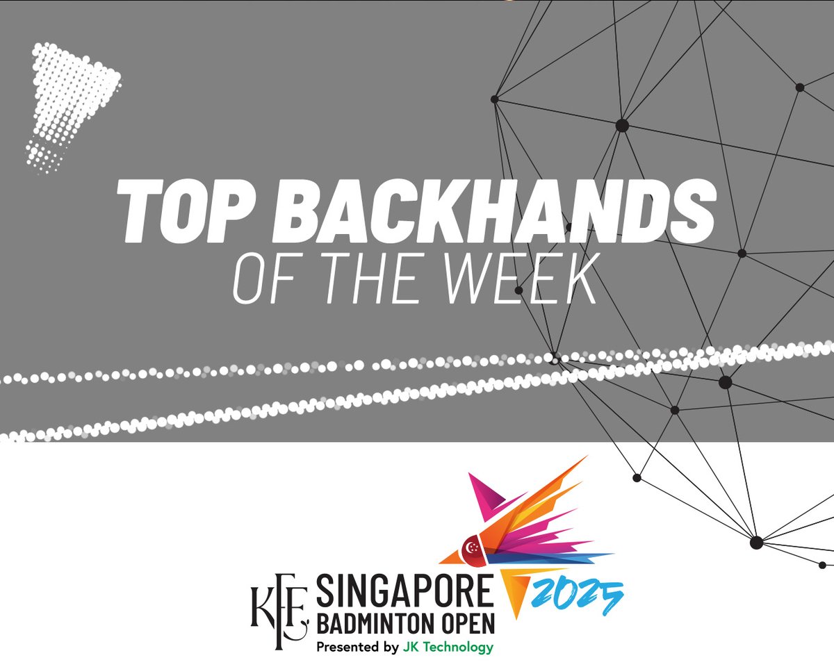 Backhands so smooth, we had to rewind. 🔁 #BWFWorldTour #SingaporeOpen2025