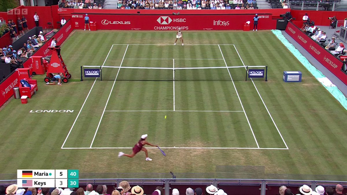 Tatjana Maria takes the first set in the Queen's semi-final! 💪 #BBCTennis