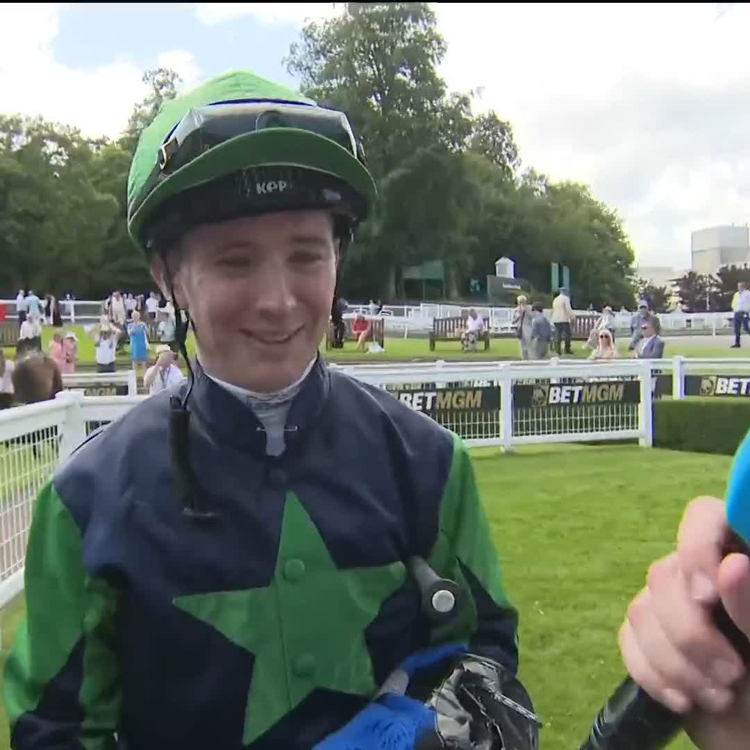 🗣️ "She's done well to win.: Colin Keane's first ride Sandown Park is a winning one... just 😅